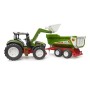 Bruder Tractor Roadmax cu incarcator frontal si remorca basculabila